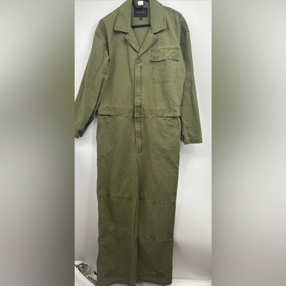 Spirit Jersey Army Green Jumpsuit Small NWOT Unisex  Work suit